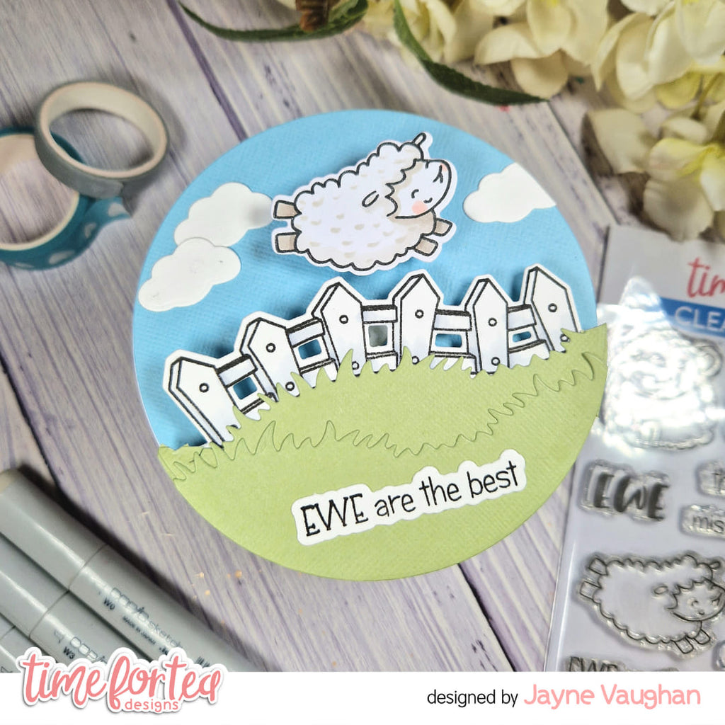 Time For Tea Designs Ewe Are The Best Coordinating Dies fence