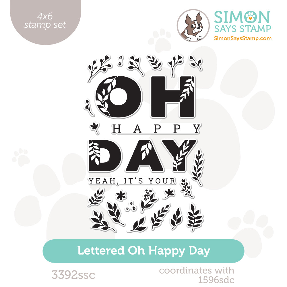 Simon Says Clear Stamps Lettered Oh Happy Day 3392ssc Always There