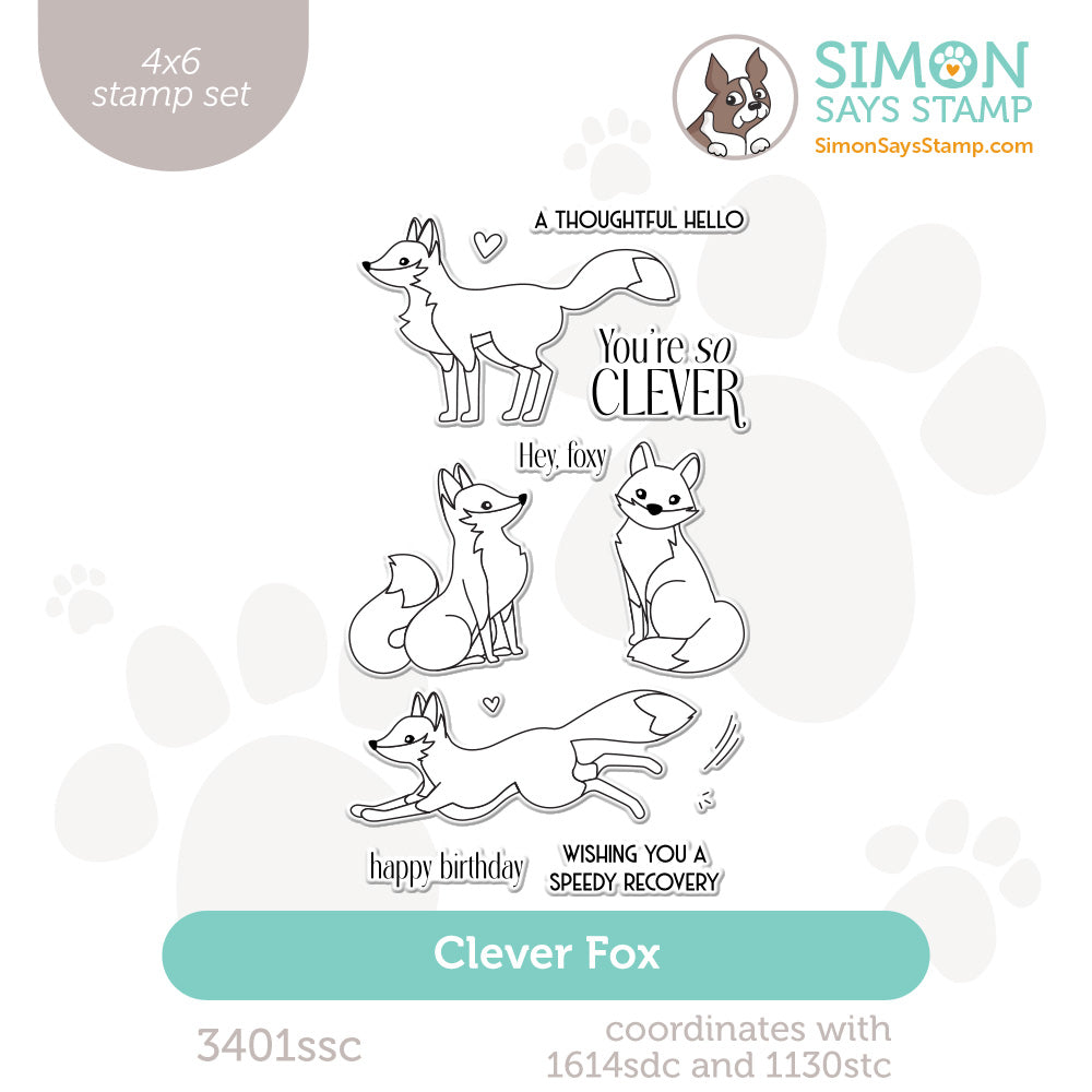 Simon Says Clear Stamps Clever Fox 3401ssc Shine On