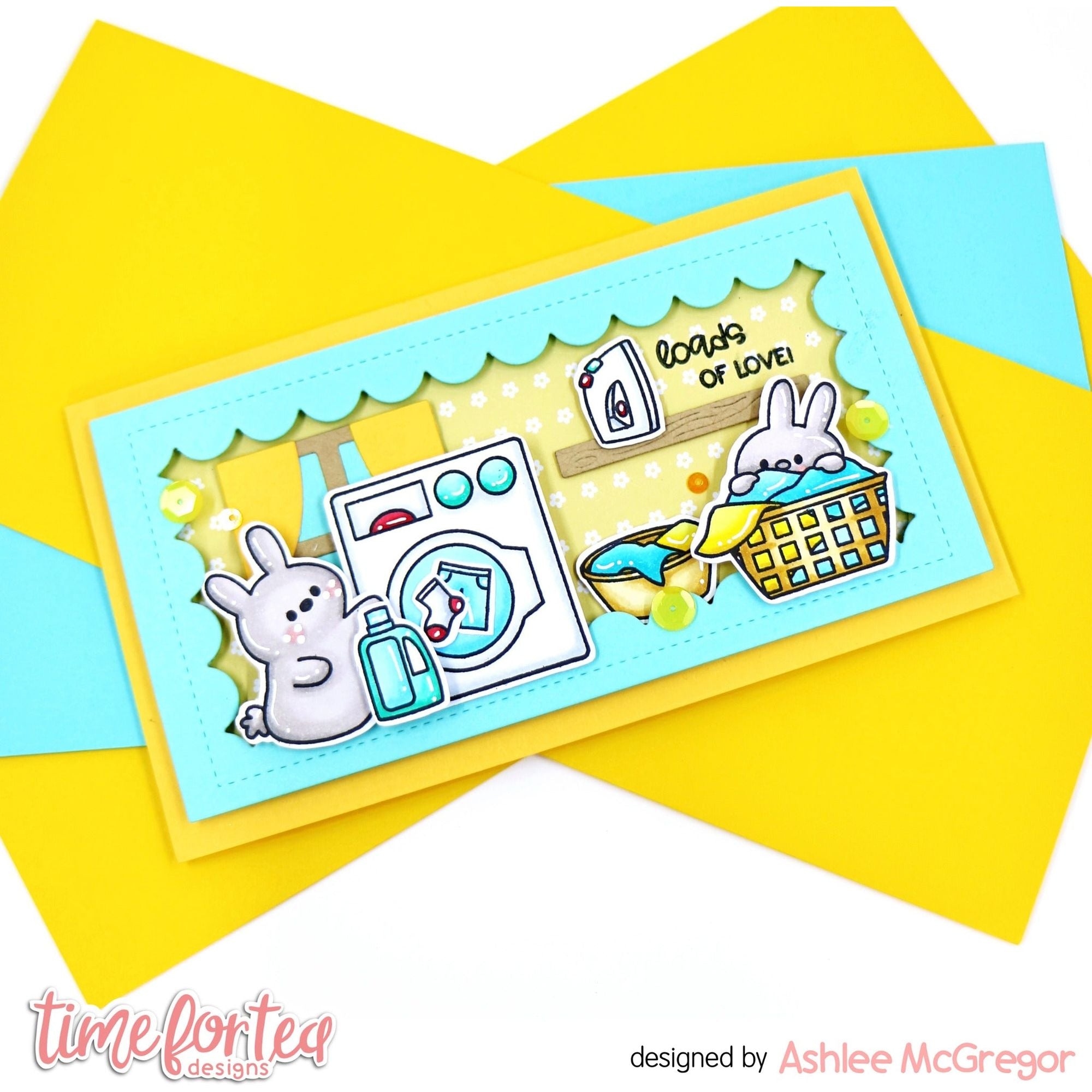 Time For Tea Designs Loads of Love Coordinating Dies scalloped