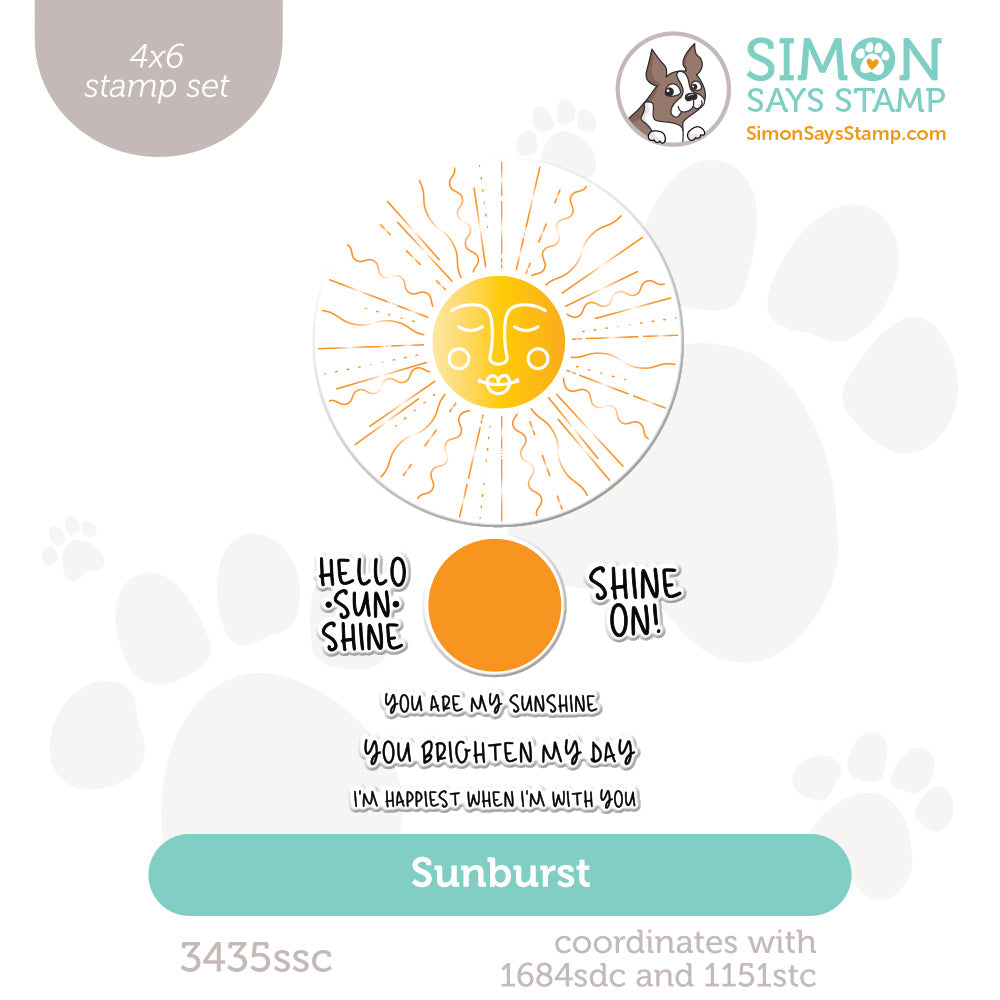 Simon Says Clear Stamps Sunburst 3435ssc Shine On