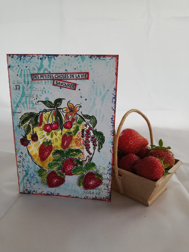 Carabelle Studio Cercle Fruité A6 Cling Stamps sa60654 berries