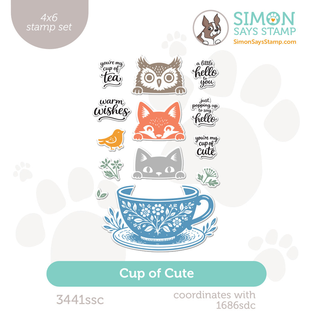 Simon Says Clear Stamps Cup of Cute 3441ssc Stamptember