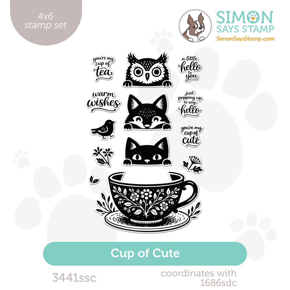 Simon Says Clear Stamps Cup of Cute 3441ssc Stamptember