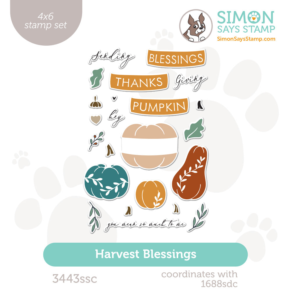 Simon Says Clear Stamps Harvest Blessings 3443ssc Stamptember