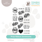 Simon Says Clear Stamps Prize Ribbon Sentiments 3450ssc