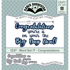 Karen Burniston Word Set 17 Congratulations Dies 1237