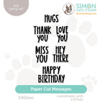 Simon Says Clear Stamps Paper Cut Messages 3463ssc