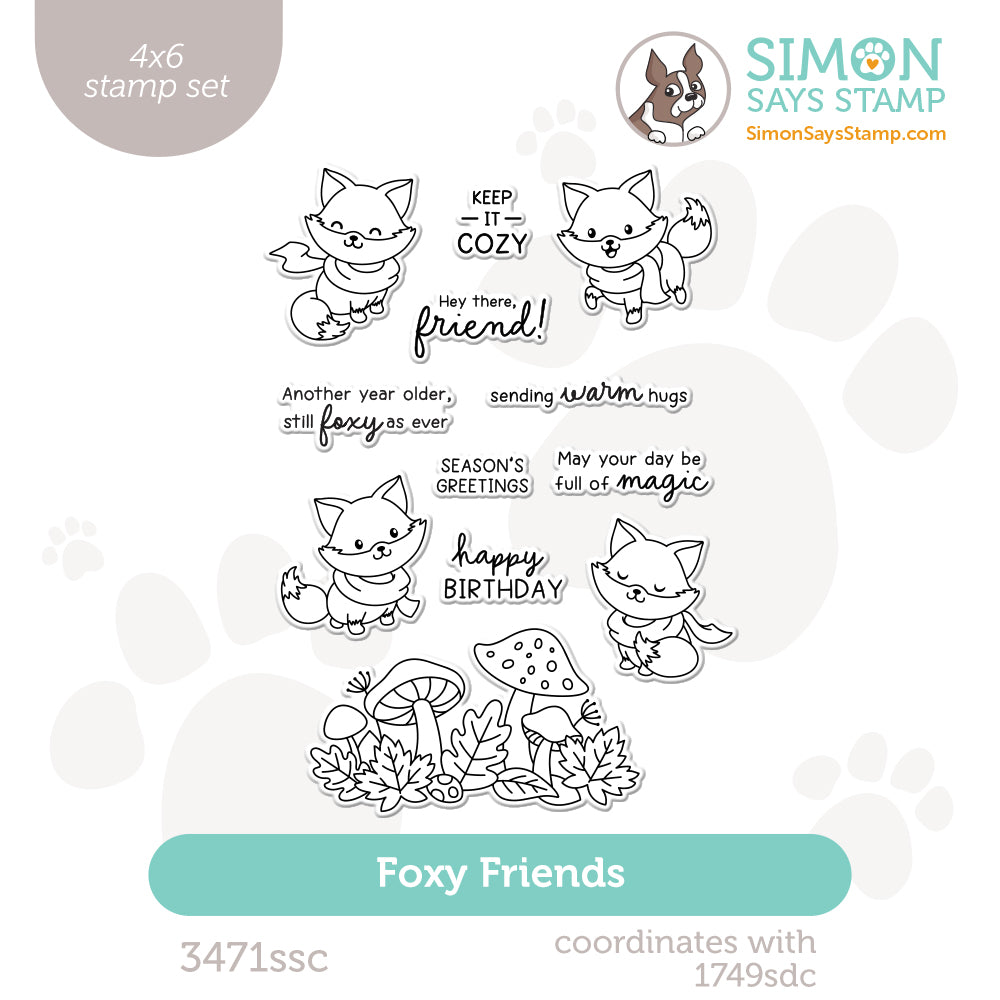 Simon Says Clear Stamps Foxy Friends 3471ssc Stamptember