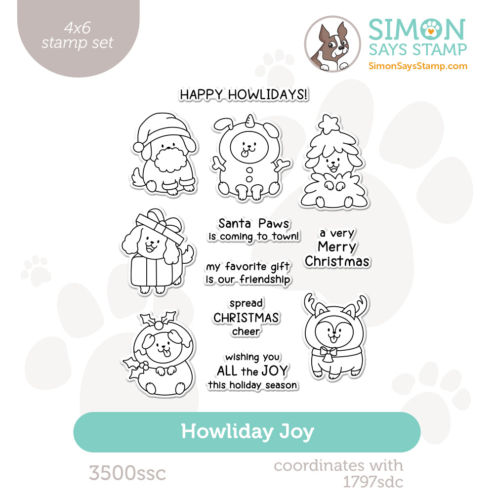 Simon Says Clear Stamps Howliday Joy 3500ssc Sending Cheer