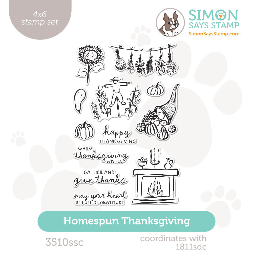 Simon Says Clear Stamps Homespun Thanksgiving 3510ssc