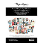 Paper Rose Merry And Bright Tags and Tickets Embossed Die Cuts 35698