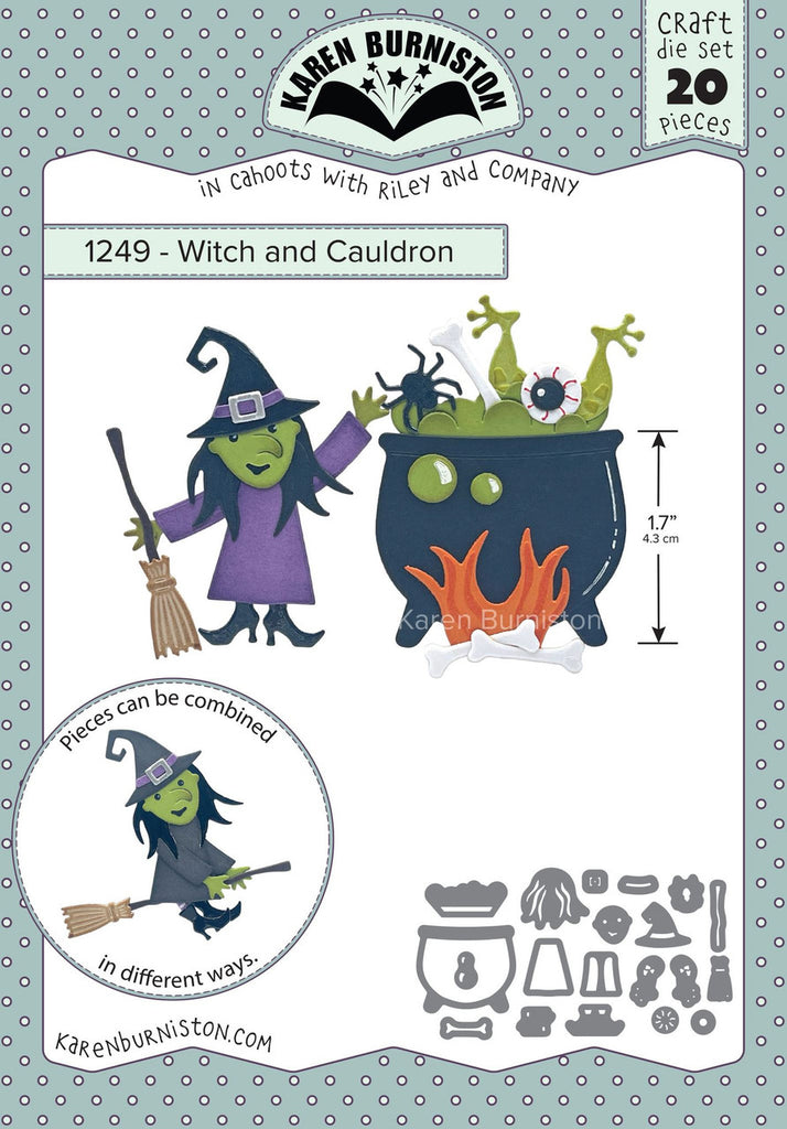Karen Burniston Witch and Cauldron Dies 1249