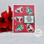 Sweet 'N Sassy Holiday Cheer Dies snsd-0237 Christmas Cups Card