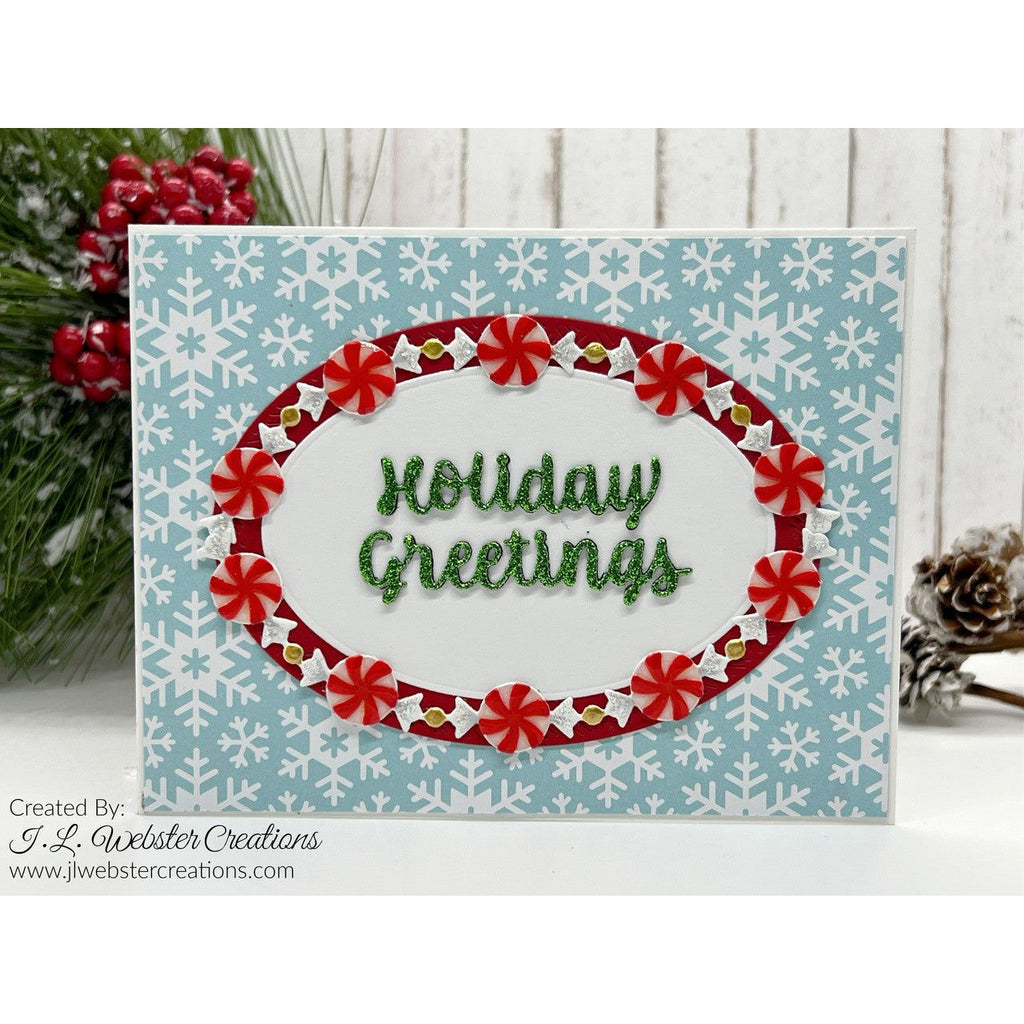 Karen Burniston Christmas Borders Dies 1245 holiday greetings