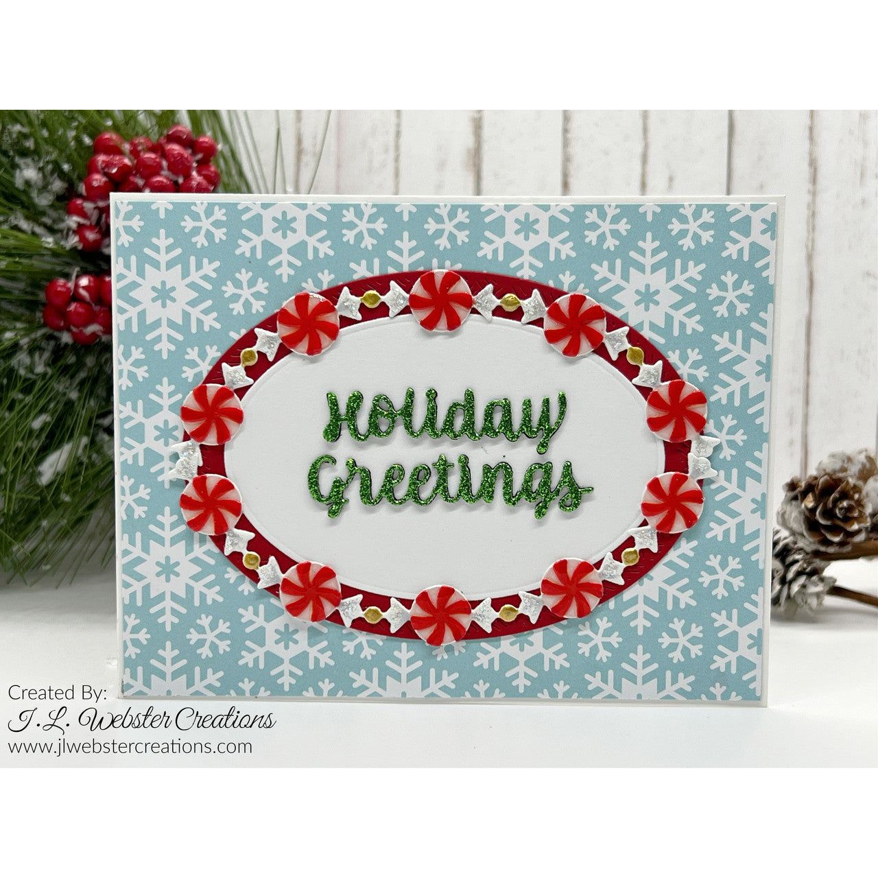 Karen Burniston Christmas Borders Dies 1245 holiday greetings