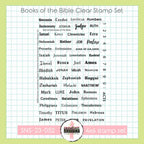 Sweet 'N Sassy Books Of The Bible Clear Stamps sns-23-052