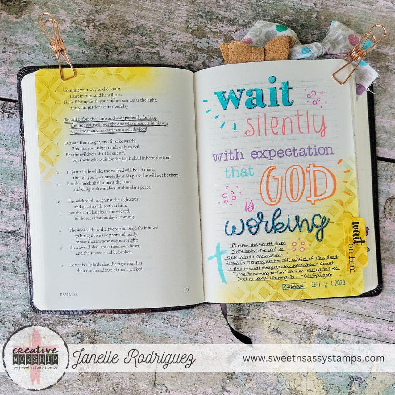 Sweet 'N Sassy Be Still And Know Clear Stamps sns-23-054 god