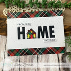 Sweet 'N Sassy Village Die Set snsd-0242 From Our Home To Yours Christmas Card