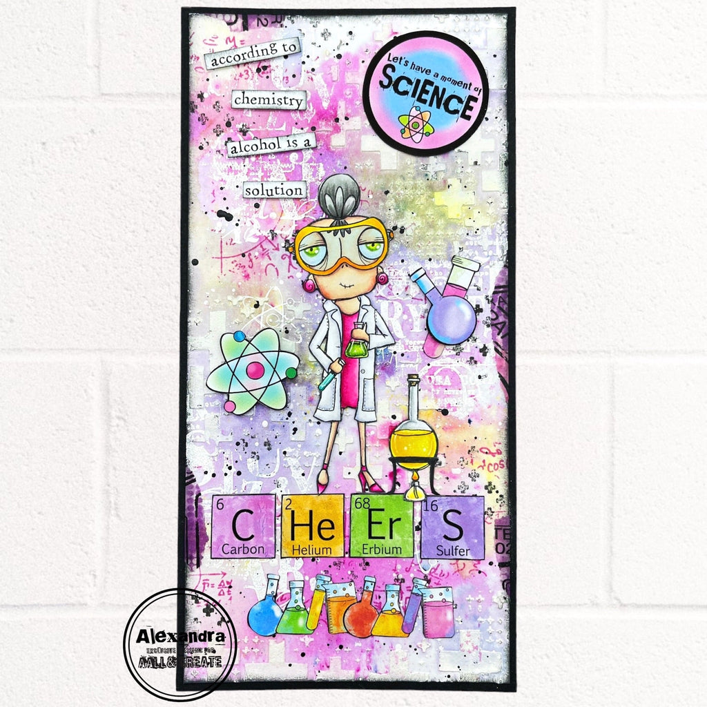 AALL & Create Mad Scientist Ephemera Die-Cuts aalle39 cheers dee