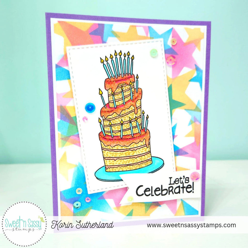 Sweet 'N Sassy Stitched Rectangles Dies snsd-0248 cake