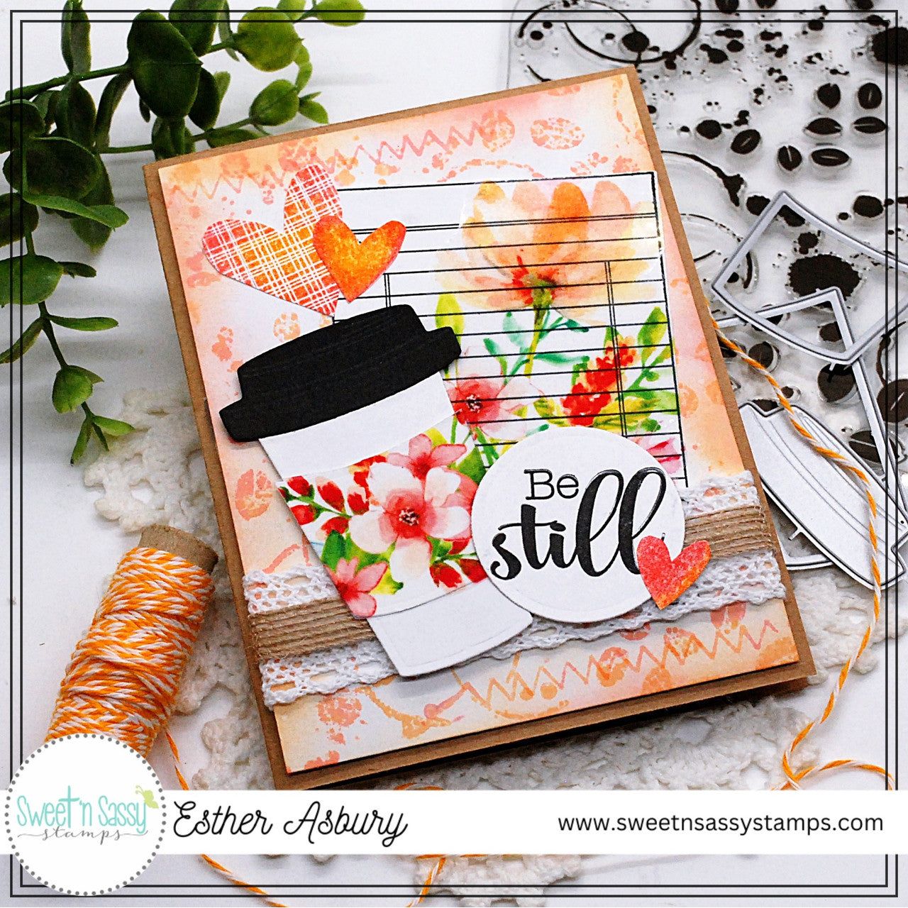 Sweet 'N Sassy Travel Cup Dies snsd-0245 be still