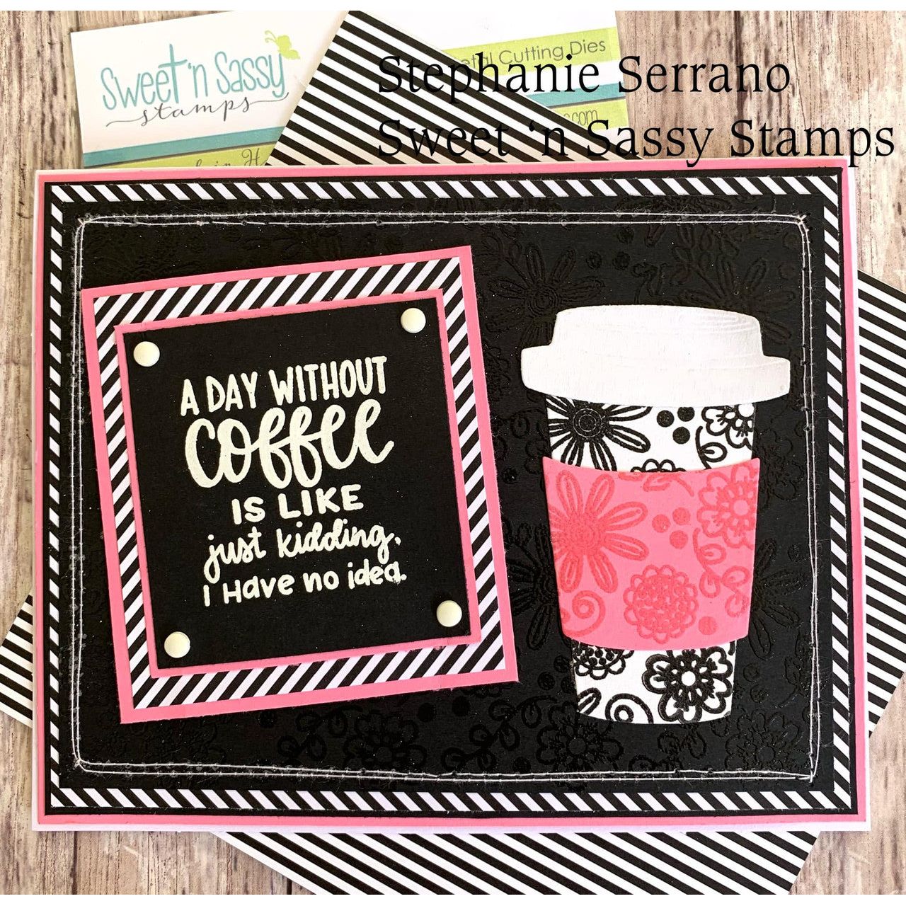 Sweet 'N Sassy Travel Cup Dies snsd-0245 coffee