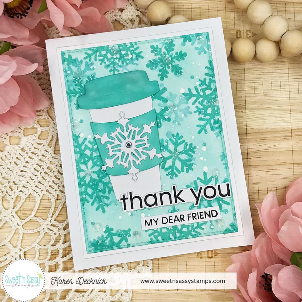 Sweet 'N Sassy Simple Sentiments Dies snsd-0249 cups