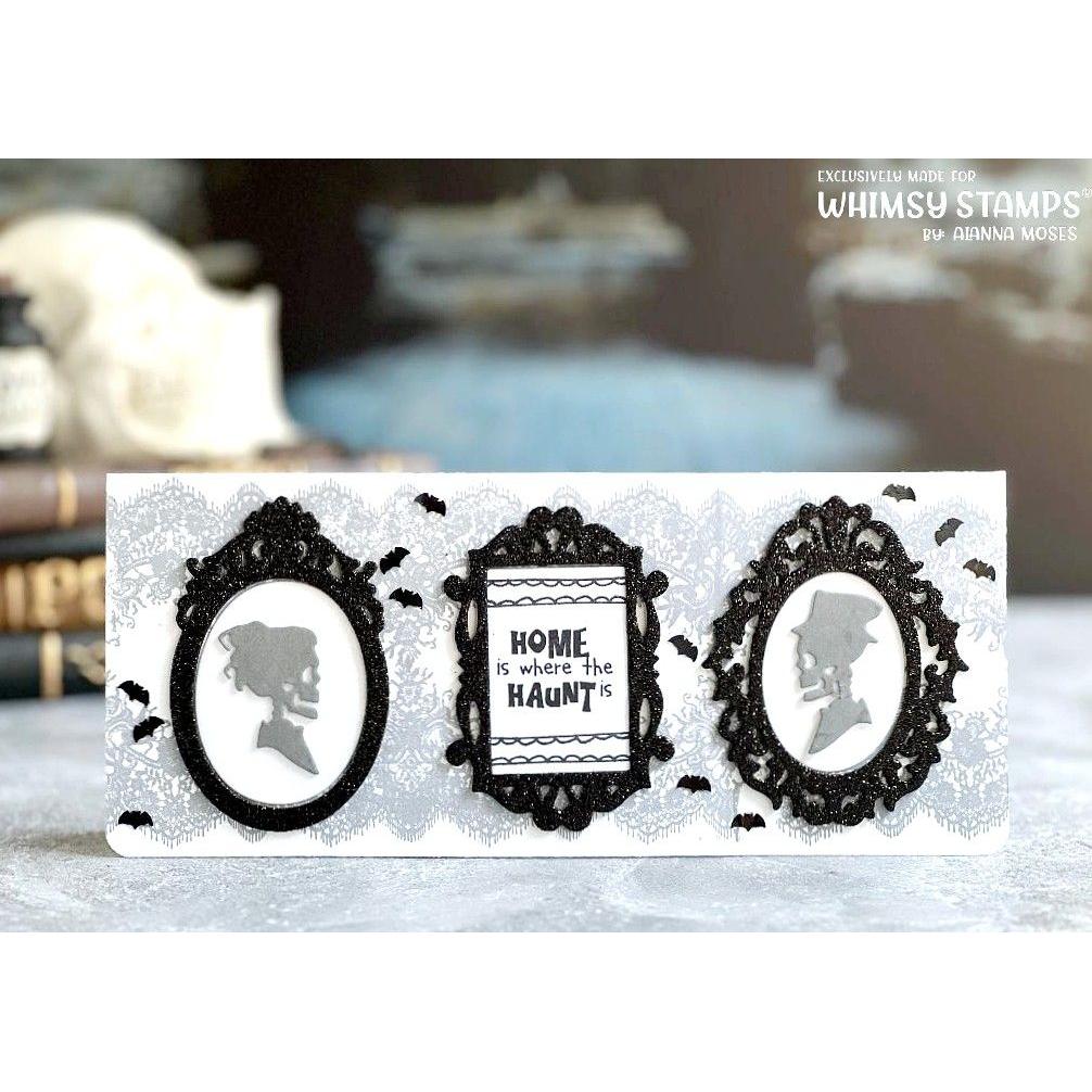 Whimsy Stamps Forever Cameo Frame Dies wsd214 halloween card