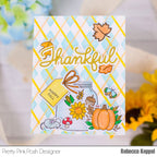 Pretty Pink Posh Thankful Script Hot Foil Plate fall items