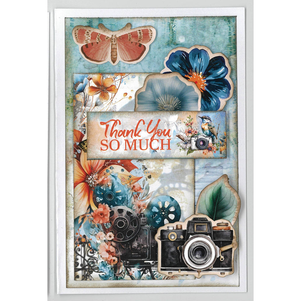 3Quarter Designs Cerulean Score 6x4 Card Pack 3q-cc-ceruleanscore thank you