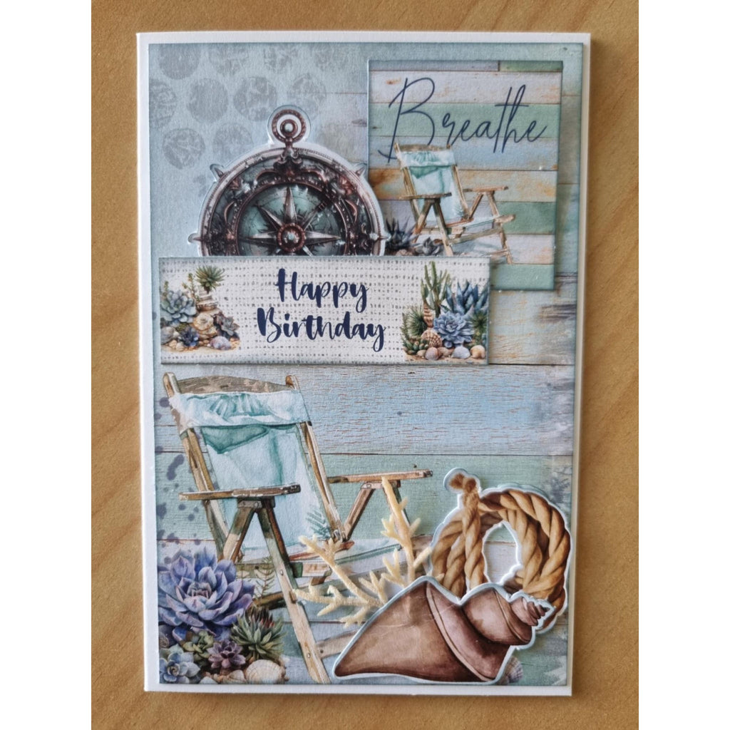 3Quarter Designs Coastal Boardwalk 6x4 Card Pack 3q-cc-coastalboardwalk happy birthday