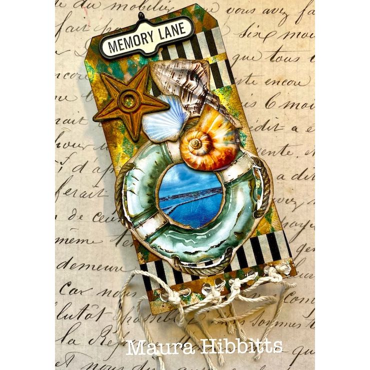 3Quarter Designs Coastal Boardwalk 8x8 Paper Pack 3q-pp8-coastalboardwalk shells | color-code:ALT01