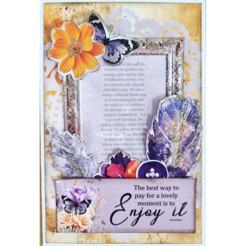 3Quarter Designs Dawns Glow Tuck N Play Cards 3q-tp-dawnsglow feather