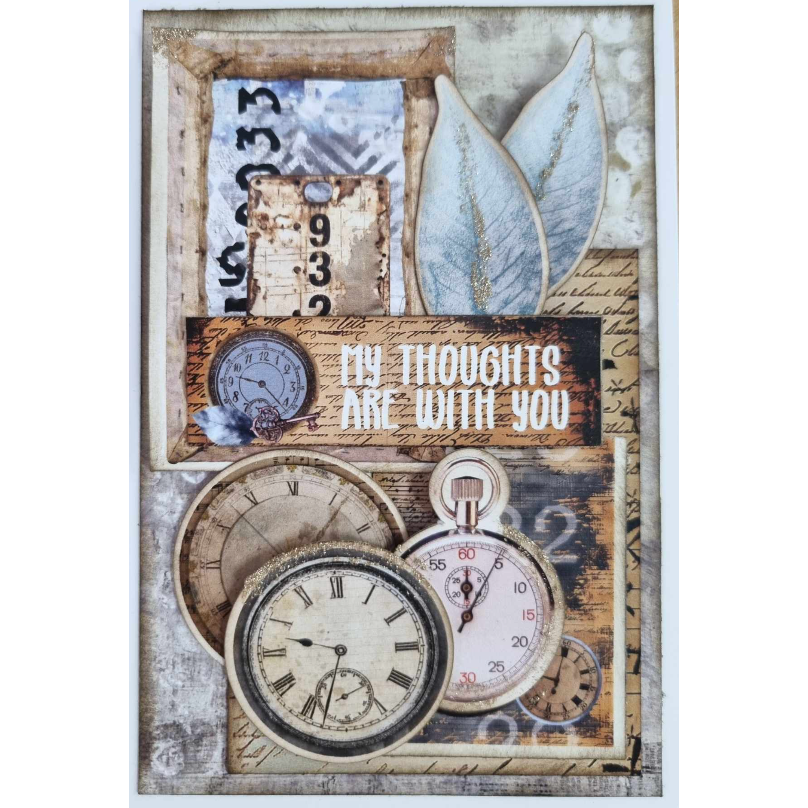 3Quarter Designs Eclectic Clocks 6x6 Paper Pack 3q-pp6-eclecticclocks clocks