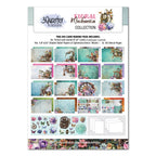 3Quarter Designs Floral Mechanica 6x4 Card Pack 3q-cc-floralmechanica