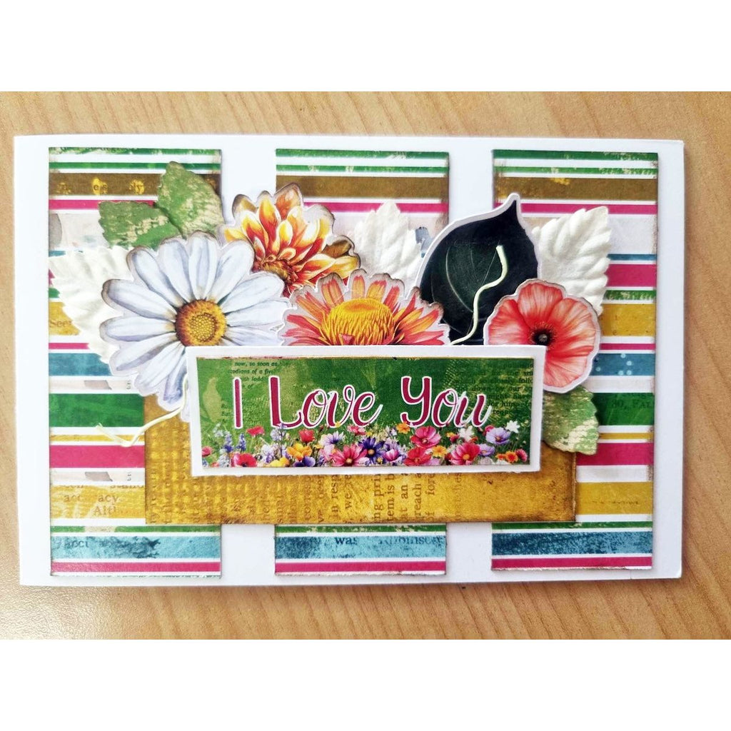 3Quarter Designs Fluttering Wings 6x4 Card Pack 3q-cc-flutteringwings i love you