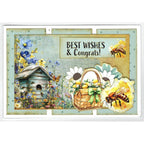 3Quarter Designs Honey Fields 6x4 Card Pack 3q-cc-honeyfields best wishes