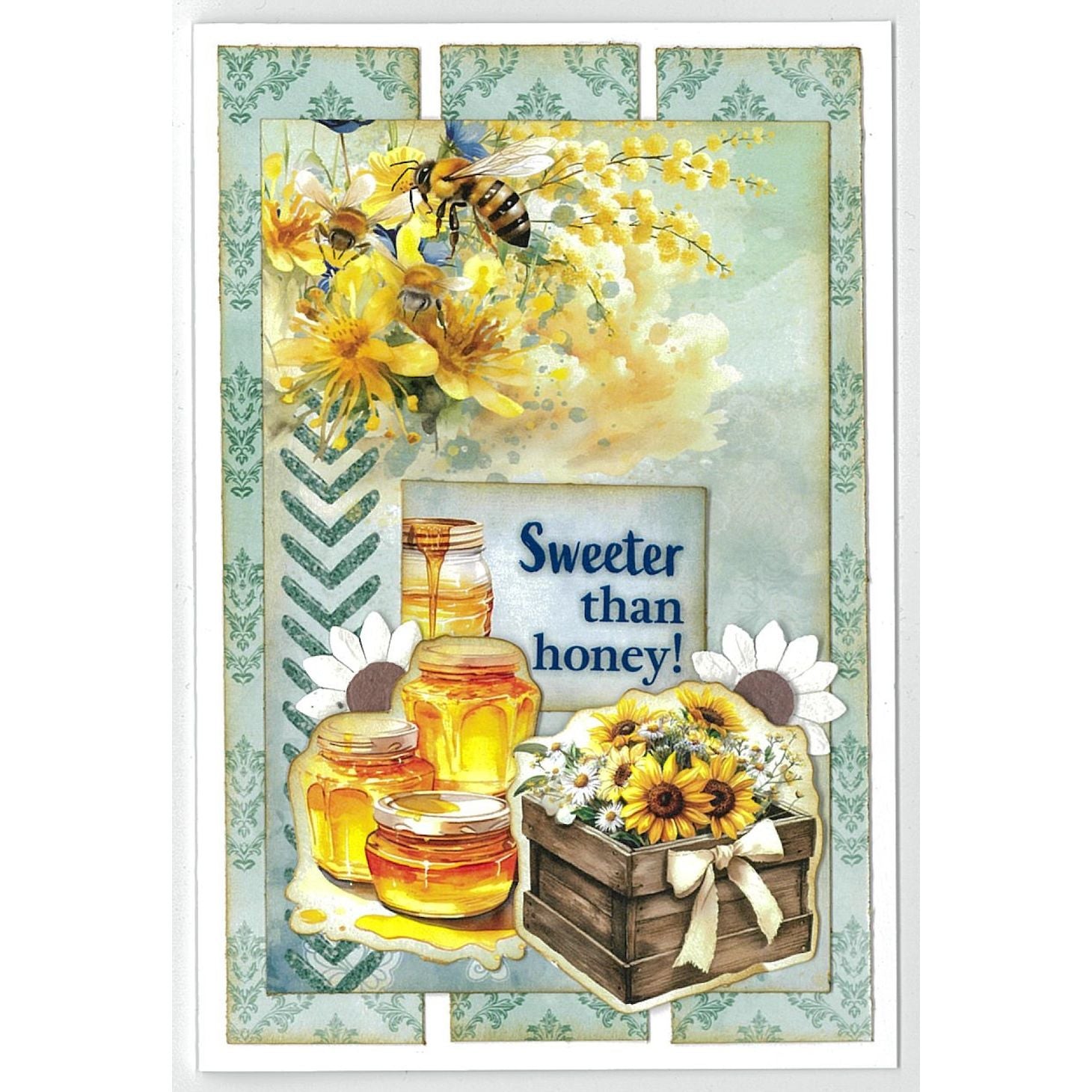 3Quarter Designs Honey Fields 6x4 Card Pack 3q-cc-honeyfields sweeter