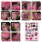 3Quarter Designs Mrs Aeronaut 8x8 Paper Pack and Diecuts 3q-pp8-mrsaeronaut cardstock