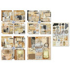 3Quarter Designs Paper Tales 8x8 Paper Pack and Diecuts Set 3q-pp8-papertales contents