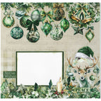 3Quarter Designs Pine Festivities 12x12 Designer Paper and Diecuts 3q-sc-pinefestivities scrapbook page festive wishes christmas ornaments
