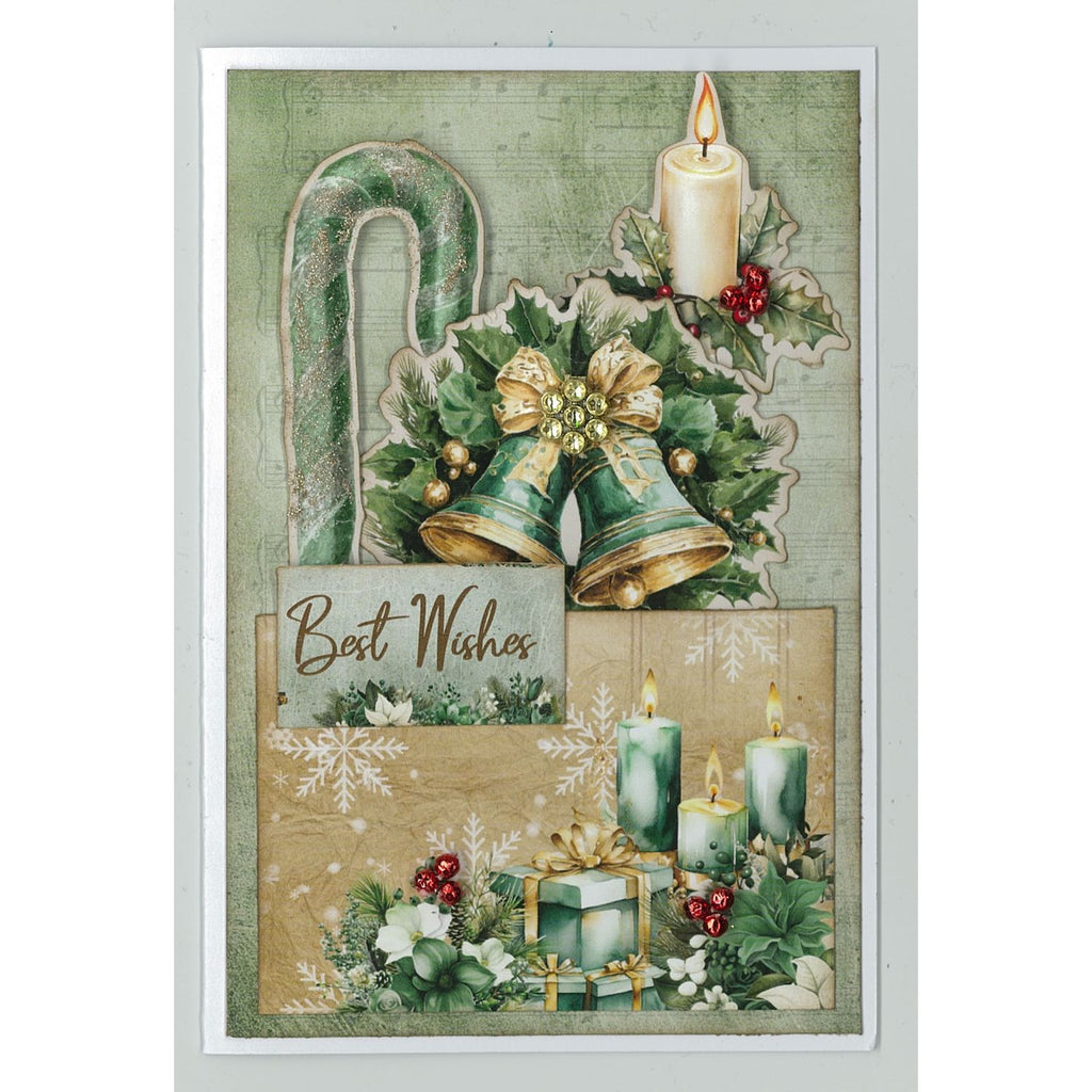 3Quarter Designs Pine Festivities 6x4 Card Pack 3q-cc-pinefestivities best wishes card