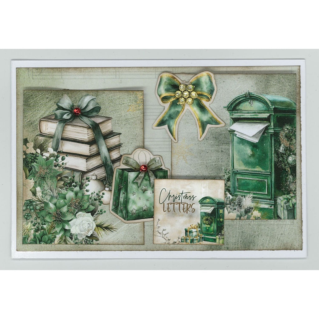 3Quarter Designs Pine Festivities 6x4 Card Pack 3q-cc-pinefestivities christmas letters card