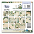 3Quarter Designs Pine Festivities 8x8 Paper Pack and Diecuts 3q-pp8-pinefestivities