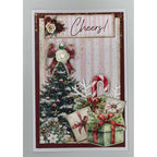 3Quarter Designs Silent Night 8x8 Paper Pack and Diecuts 3q-pp8-silentnight christmas tree candy cane presents cheers card