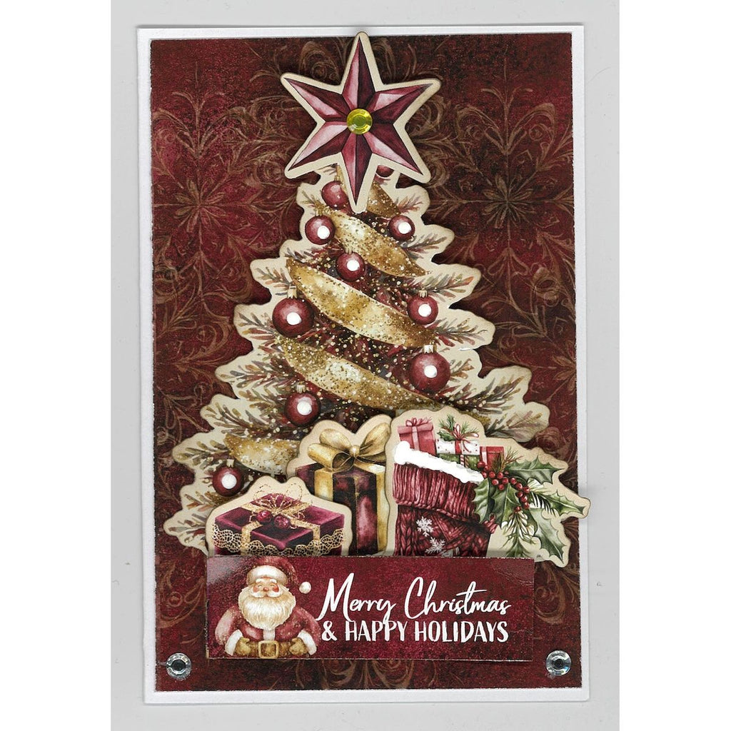 3Quarter Designs Sugarplum Wreath 6x4 Card Pack 3q-cc-sugarplumwreath christmas