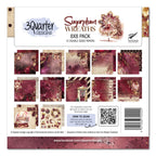 3Quarter Designs Sugarplum Wreath 8x8 Paper Pack 3q-pp8-sugarplumwreath