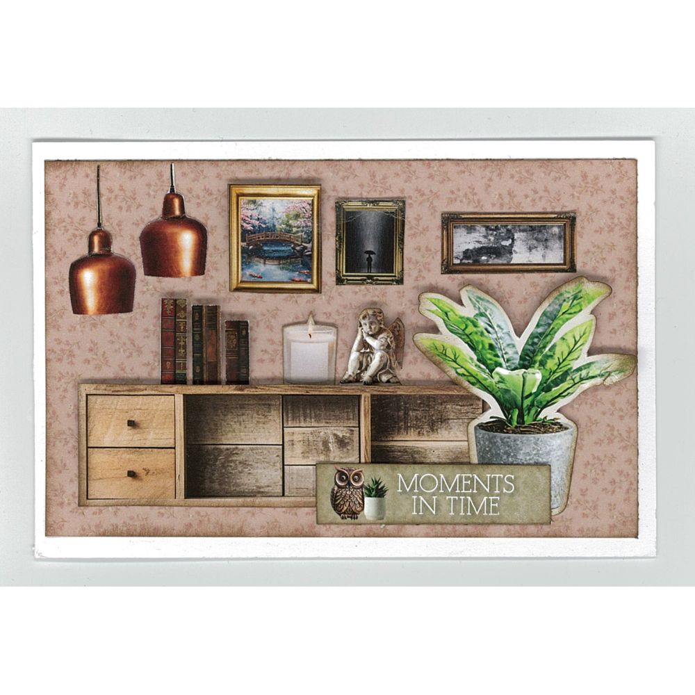 3Quarter Designs Timeless Gallery 6x4 Card Pack 3q-cc-timelessgallery plants lights hanging picture frames moments in time card