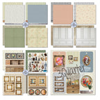 3Quarter Designs Timeless Gallery 8x8 Paper Pack and Diecuts 3q-pp8-timelessgallery cardstock